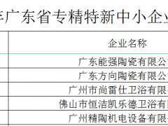 5家陶衛榮獲廣東省專精特新中小企業頭銜